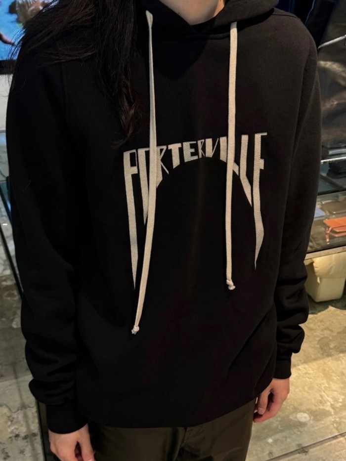 1:1 quality version Hollywood Gothic Letter Print Hoodie 29143783
