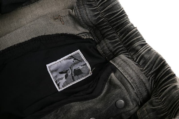 1:1 quality version Washed Gray Vintage Button-Fly Denim Long Pants 29143786