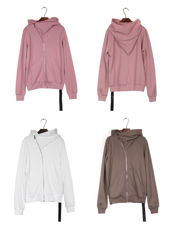 1:1 quality version Wizard Hat Ribbon Diagonal Zip Hoodie 3 colors 29143780