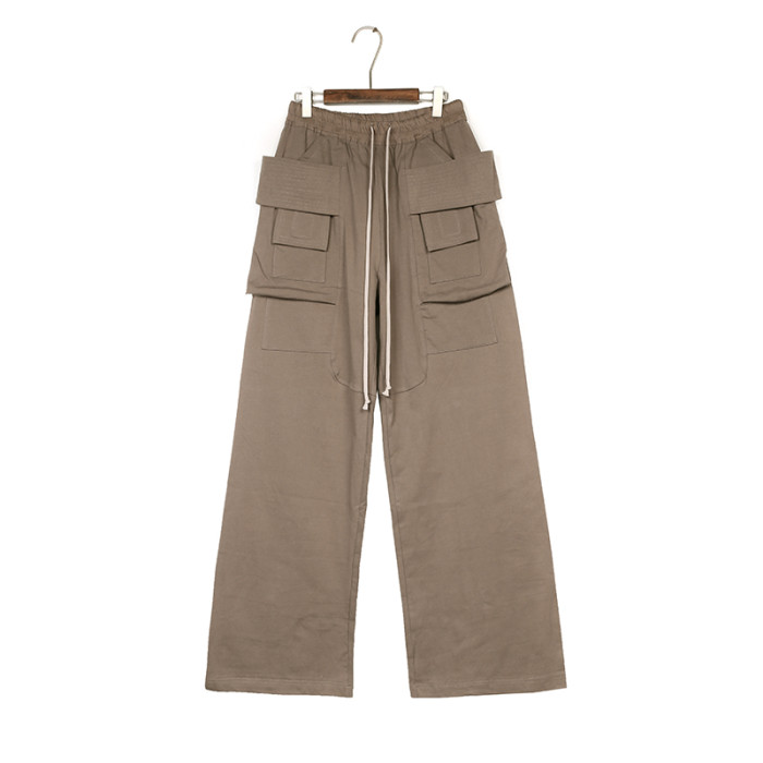 1:1 quality version Multi-Pocket Wide-Leg Double Ring Pants 2 colors 29143785
