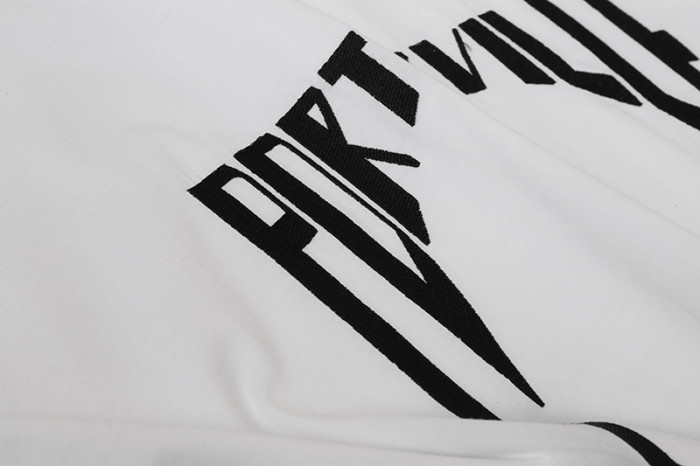 1:1 quality version Irregular Embroidered Letter Tee 3 colors 29143777