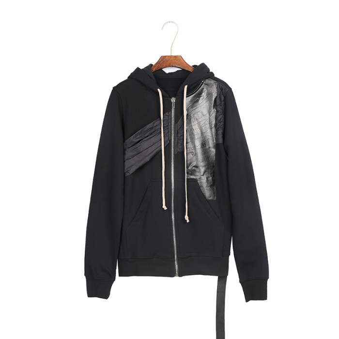 1:1 quality version Deconstructed Pleated Functional Fabric Spliced Zip Hoodie 29143779