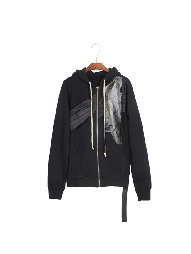1:1 quality version Deconstructed Pleated Functional Fabric Spliced Zip Hoodie 29143779