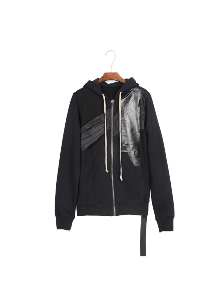 1:1 quality version Deconstructed Pleated Functional Fabric Spliced Zip Hoodie 29143779