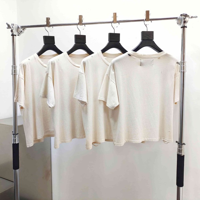 [Big & Tall for weights up to 220 lbs]1:1 quality version Chest Worn Logo Print Washed Tee 2 colors 29166496