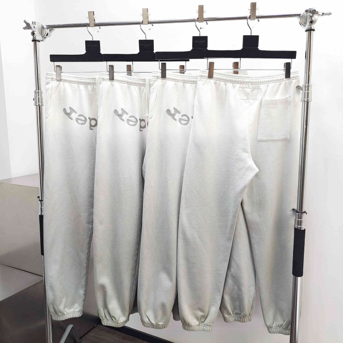 [Big & Tall for weights up to 220 lbs]1:1 quality version Gray White Dip-Dye Spider Web Print Hoodie & Pants Set 29168717