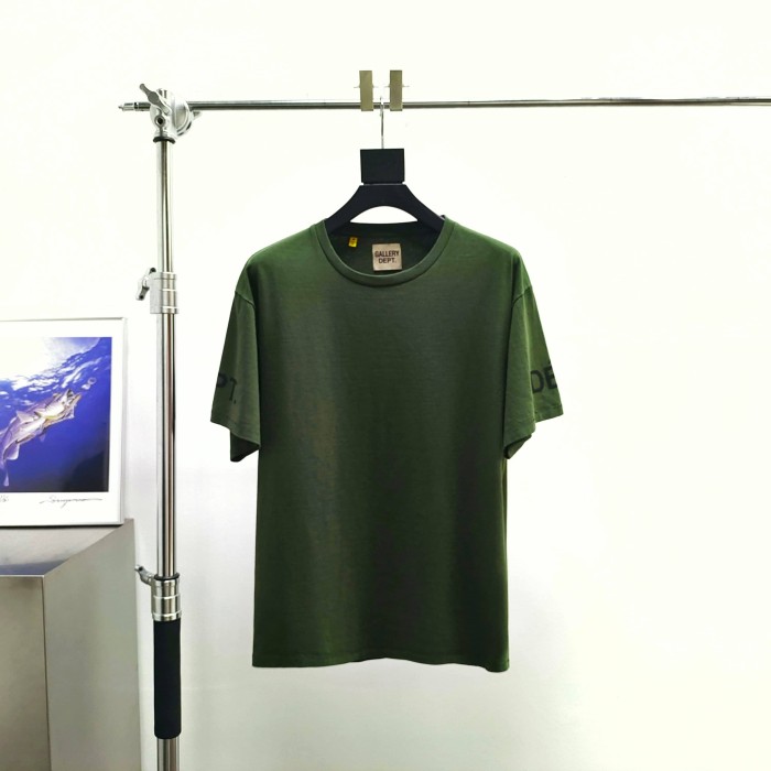 [Big & Tall for weights up to 220 lbs]1:1 quality version Horizontal Small French Letter Print Washed Tee 3 colors 29166491