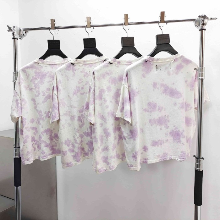 [Big & Tall for weights up to 220 lbs]1:1 quality version Saint Tribe Light Purple Tie-Dye Print Tee 29166497