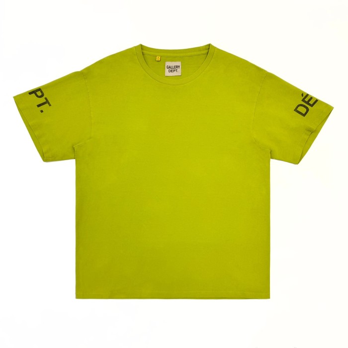 [Big & Tall for weights up to 220 lbs]1:1 quality version Horizontal Small French Letter Print Washed Tee 3 colors 29166491