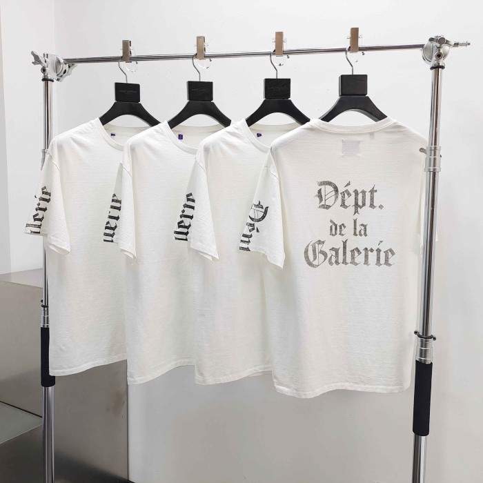 [Big & Tall for weights up to 220 lbs]1:1 quality version Gothic Black Letter White Print Washed Tee 29166493