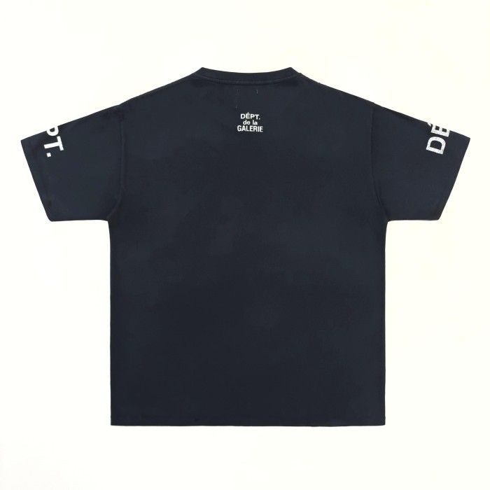 [Big & Tall for weights up to 220 lbs]1:1 quality version Horizontal Small French Letter Print Washed Tee 3 colors 29166491