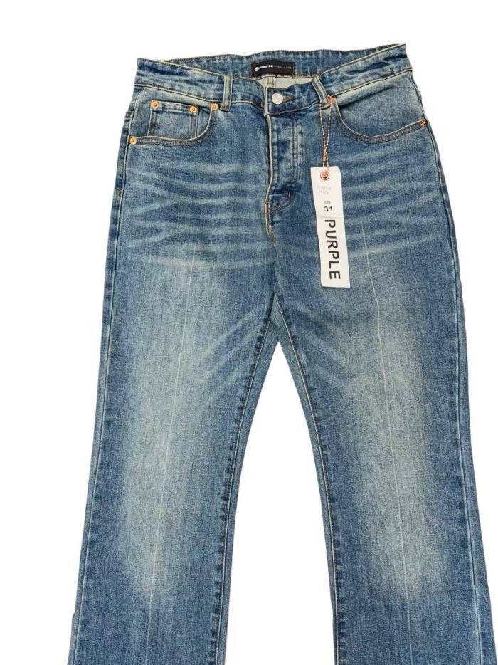 1:1 quality version Premium Vintage Mid Blue Faded Flare Bootcut Jeans 29164297