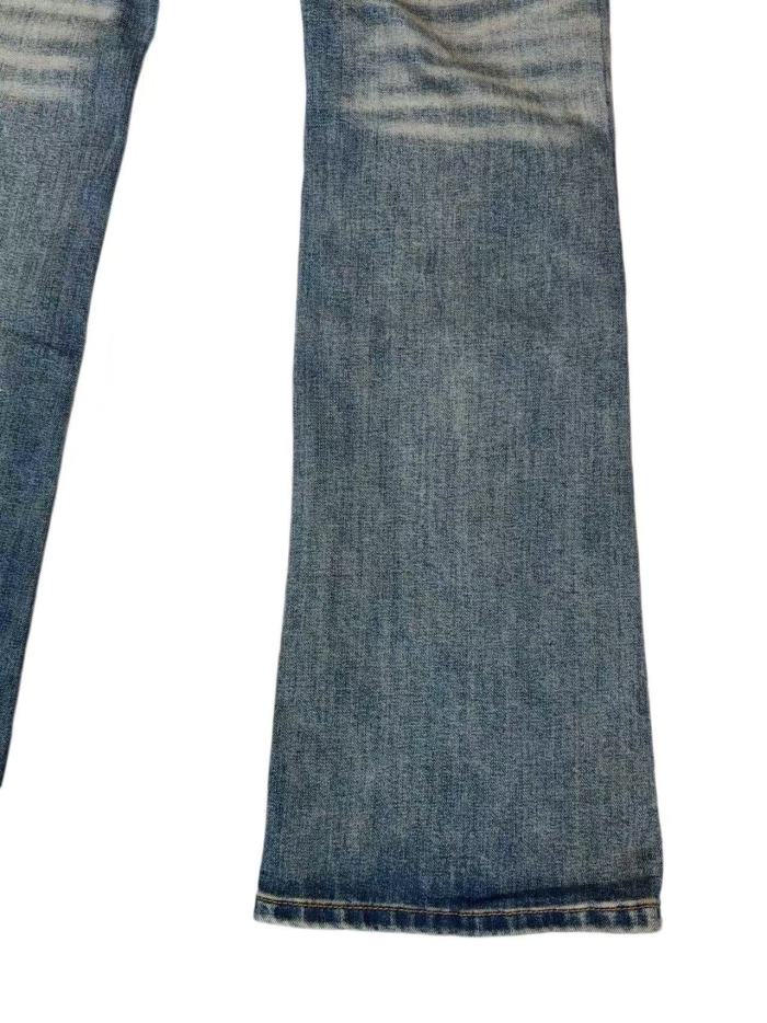 1:1 quality version Vintage Washed Distressed Flare  Destroyed Bootcut Denim Jeans 29164287