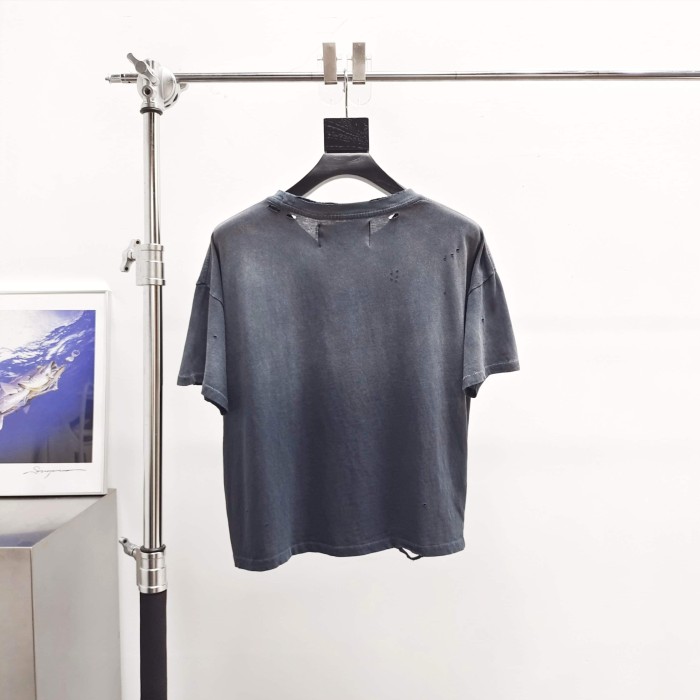[Big & Tall for weights up to 220 lbs]1:1 quality version Chest Worn Logo Print Washed Tee 2 colors 29166496