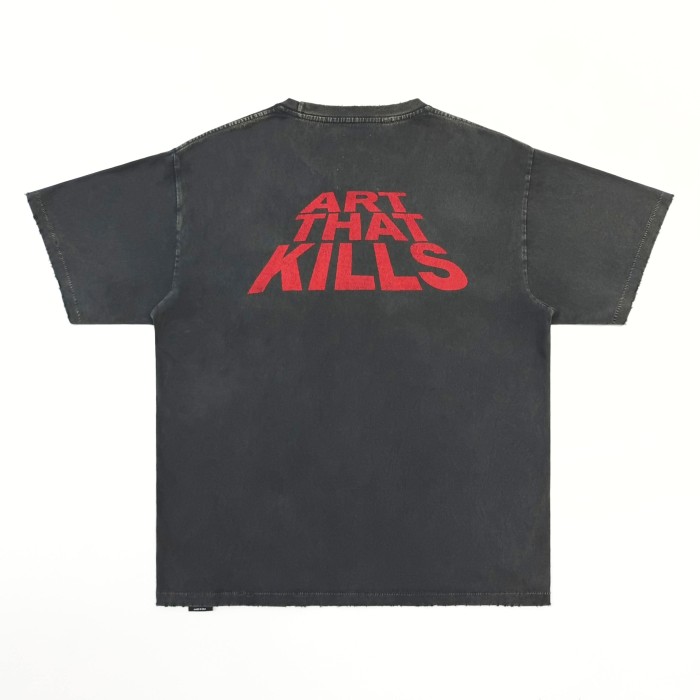 [Big & Tall for weights up to 220 lbs]1:1 quality version Threat Beach Black Print Washed Tee 29166494