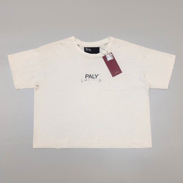 [Big & Tall for weights up to 220 lbs]1:1 quality version Chest Worn Logo Print Washed Tee 2 colors 29166496