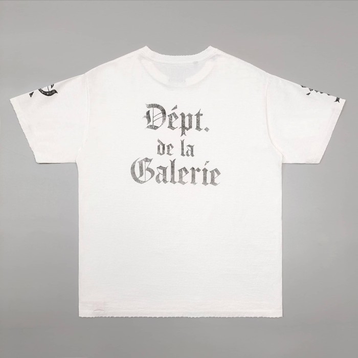 [Big & Tall for weights up to 220 lbs]1:1 quality version Gothic Black Letter White Print Washed Tee 29166493