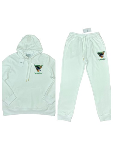 1:1 quality version French Preppy Tennis Style Colorful Triangle Badge Embroidery Hooded &Sweatpants set 29166437