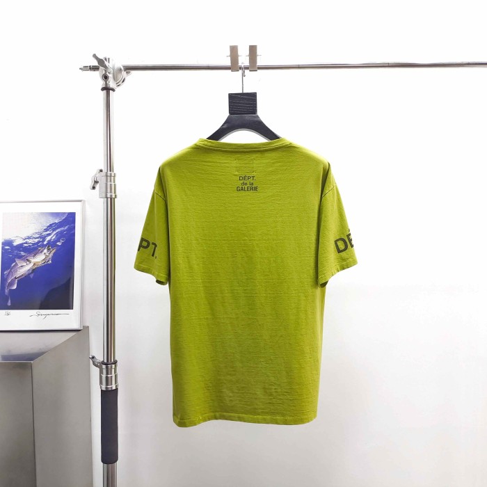 [Big & Tall for weights up to 220 lbs]1:1 quality version Horizontal Small French Letter Print Washed Tee 3 colors 29166491