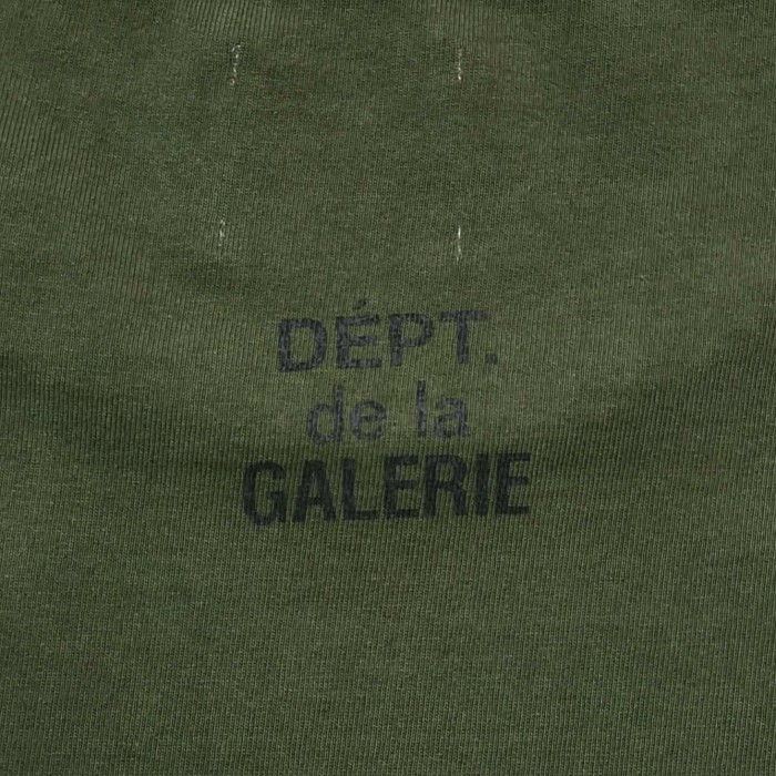 [Big & Tall for weights up to 220 lbs]1:1 quality version Horizontal Small French Letter Print Washed Tee 3 colors 29166491