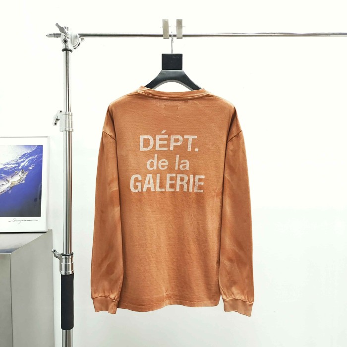 [Big & Tall for weights up to 220 lbs]1:1 quality version Camel Ripple Pattern Long Sleeve T-shirt 29166495