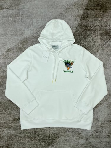 1:1 quality version French Preppy Tennis Style Colorful Triangle Badge Embroidery Hooded &Sweatpants set 29166437