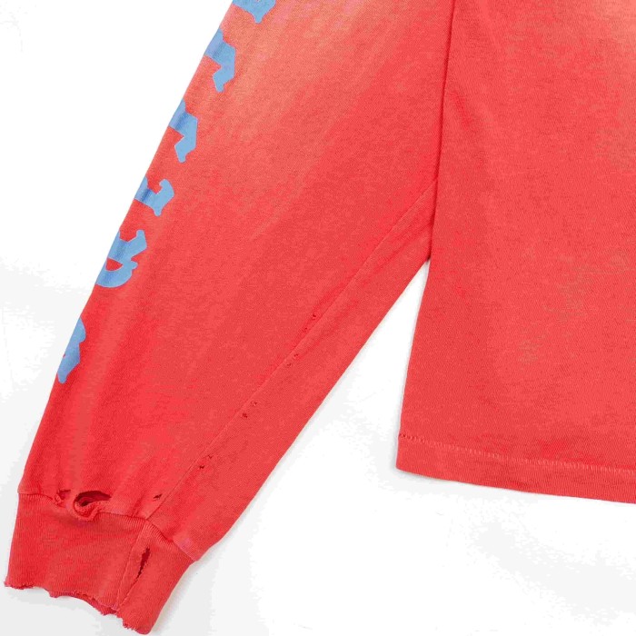 [Big & Tall for weights up to 220 lbs]1:1 quality version East of Eden Print Washed Long Sleeve T-shirt 29166498