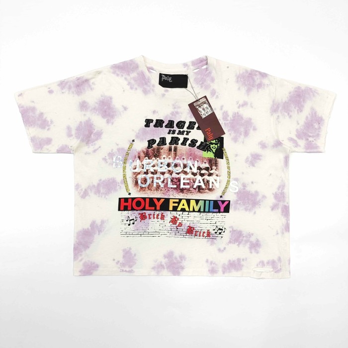 [Big & Tall for weights up to 220 lbs]1:1 quality version Saint Tribe Light Purple Tie-Dye Print Tee 29166497