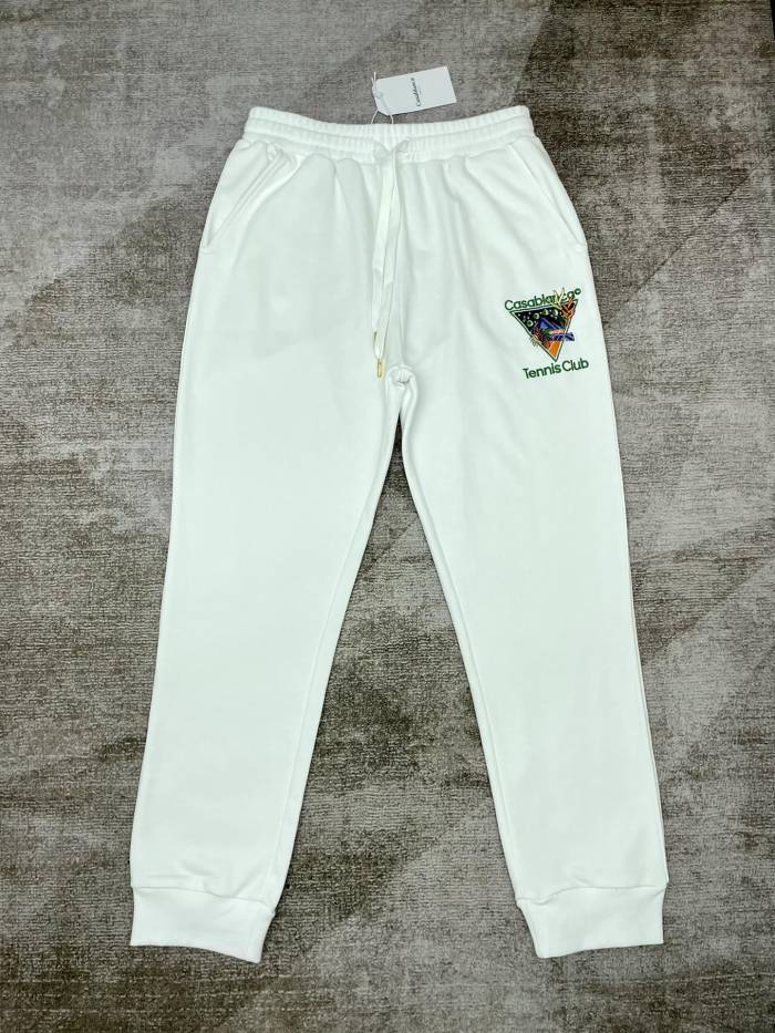 1:1 quality version French Preppy Tennis Style Colorful Triangle Badge Embroidery Hooded &Sweatpants set 29166437