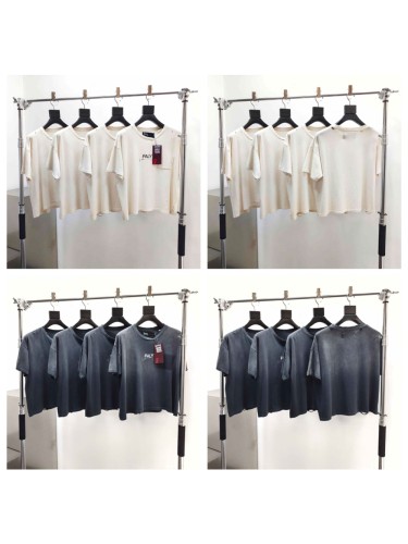 [Big & Tall for weights up to 220 lbs]1:1 quality version Chest Worn Logo Print Washed Tee 2 colors 29166496
