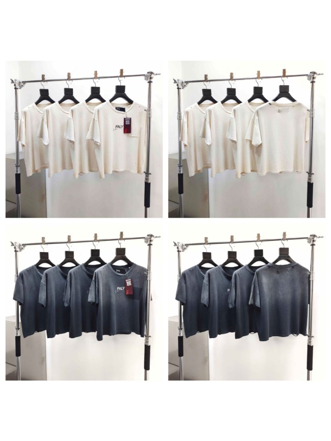 [Big & Tall for weights up to 220 lbs]1:1 quality version Chest Worn Logo Print Washed Tee 2 colors 29166496