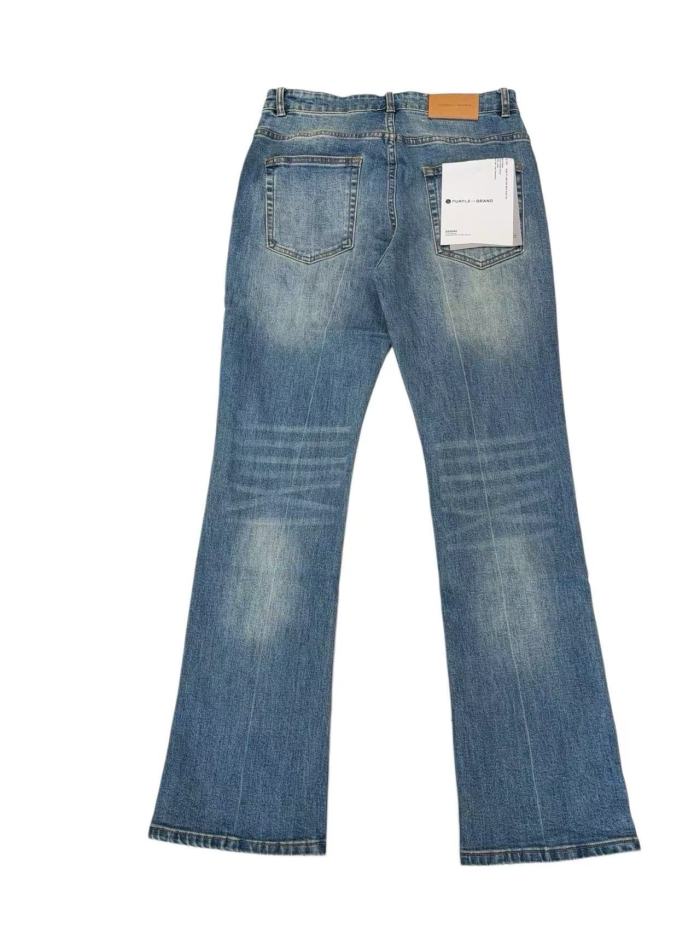 1:1 quality version Premium Vintage Mid Blue Faded Flare Bootcut Jeans 29164297