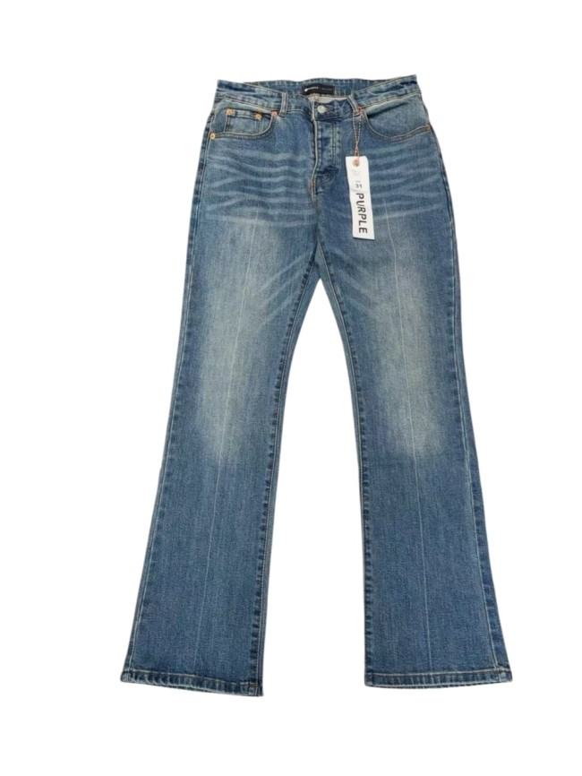 1:1 quality version Premium Vintage Mid Blue Faded Flare Bootcut Jeans 29164297