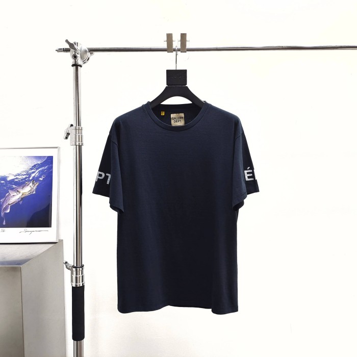 [Big & Tall for weights up to 220 lbs]1:1 quality version Horizontal Small French Letter Print Washed Tee 3 colors 29166491