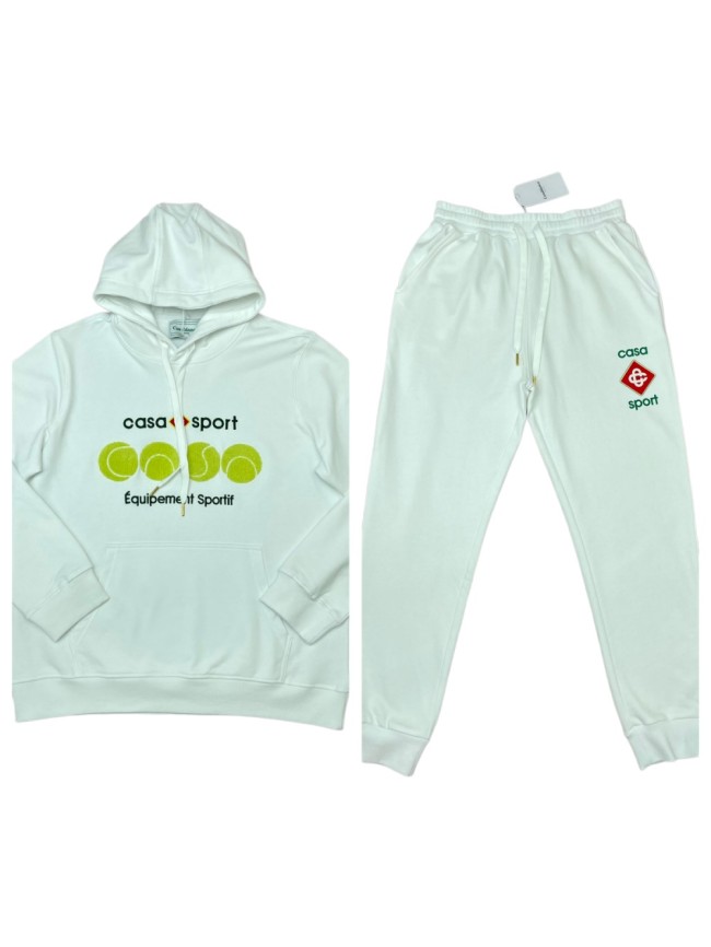 1:1 quality version Vintage Athletic Style Tennis Ball Chenille Embroidery Hooded &Sweatpants set 29166432