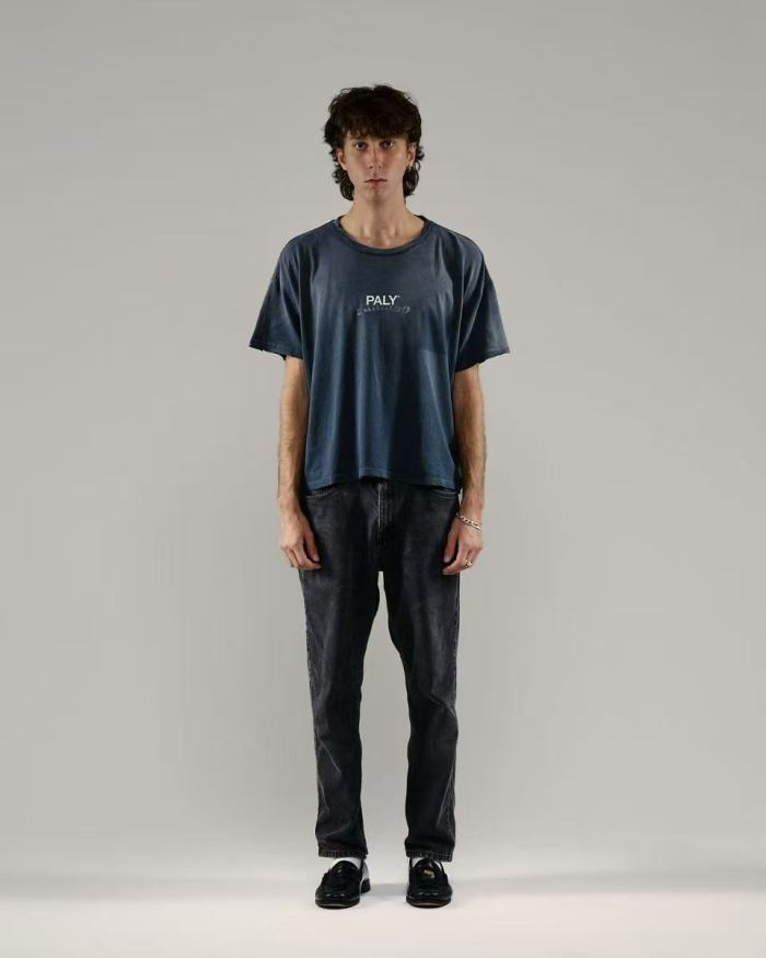[Big & Tall for weights up to 220 lbs]1:1 quality version Chest Worn Logo Print Washed Tee 2 colors 29166496