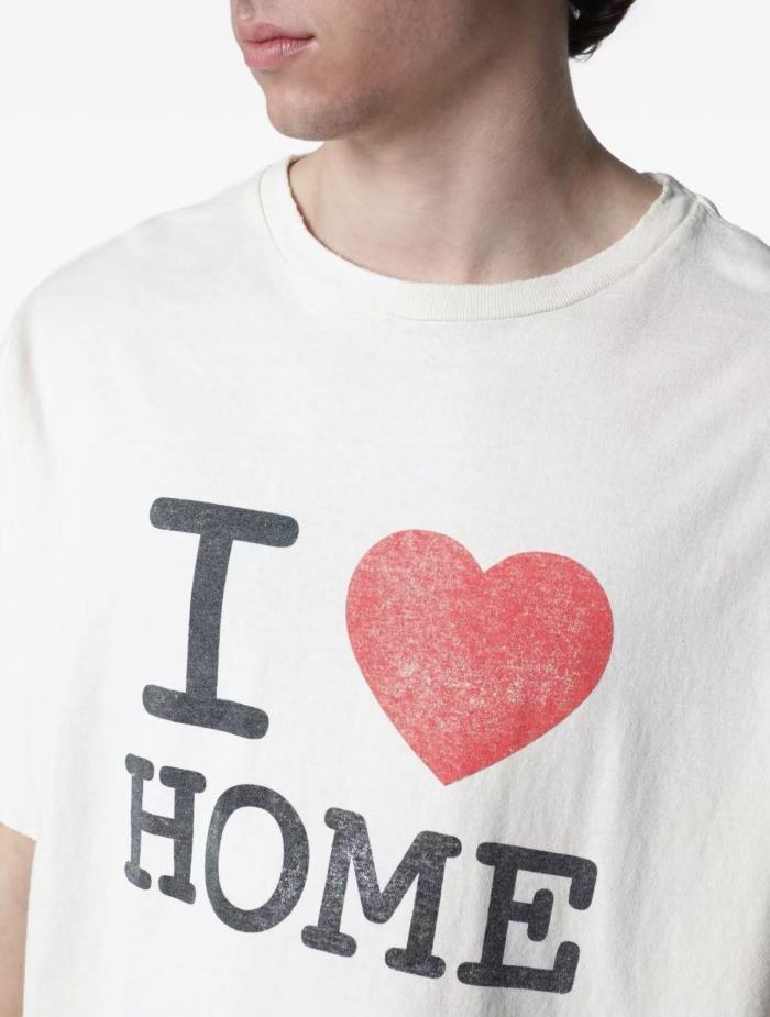 [Big & Tall for weights up to 220 lbs]1:1 quality version I Love Home Beige Print Washed Tee 29166492