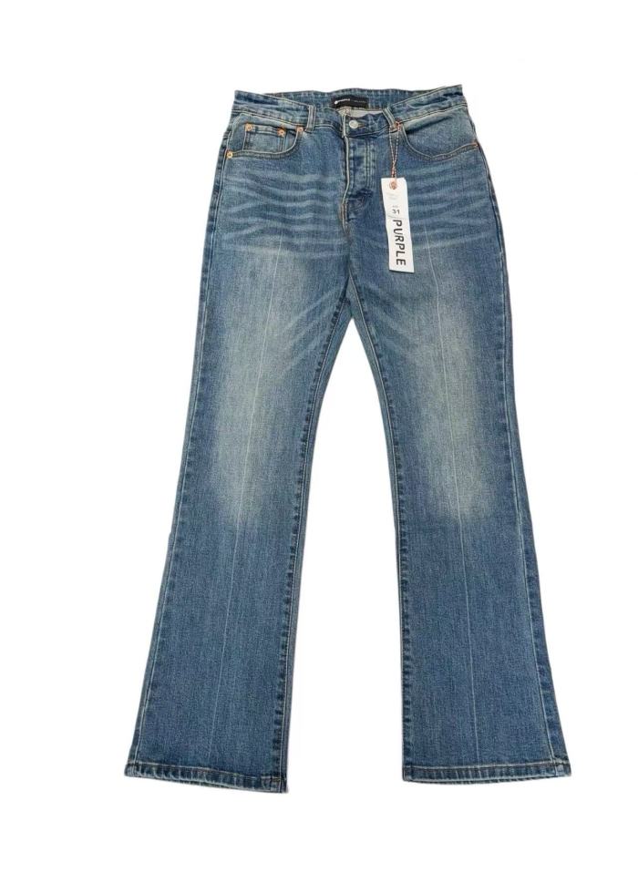 1:1 quality version Premium Vintage Mid Blue Faded Flare Bootcut Jeans 29164297