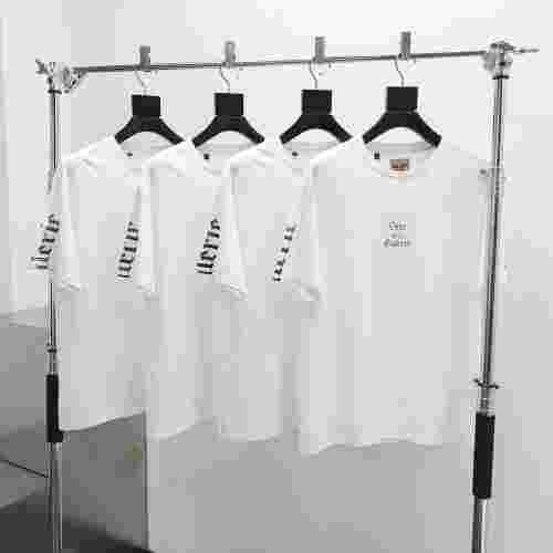 [Big & Tall for weights up to 220 lbs]1:1 quality version Gothic Black Letter White Print Washed Tee 29166493