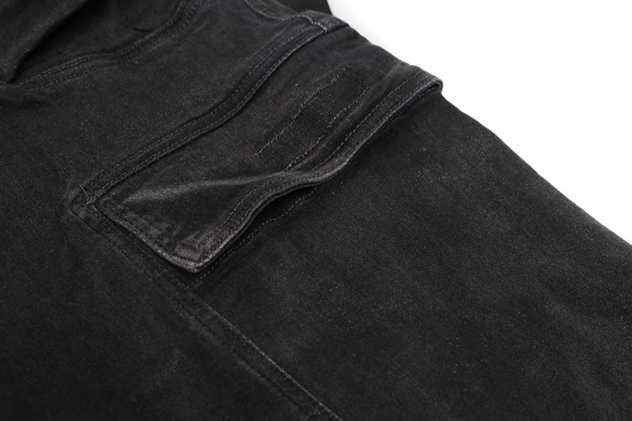 1:1 quality version Washed Workwear Big Pocket Wide Leg Jeans 2 colors 29214046