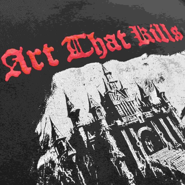 [Big & Tall for weights up to 220 lbs]1:1 quality version Skull Castle Black Print Washed Tee 29213964