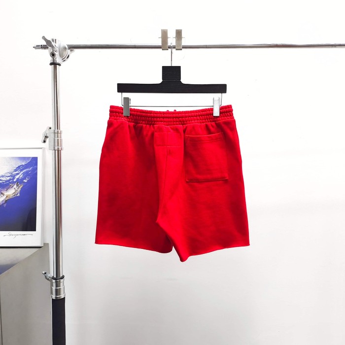 [Big & Tall for weights up to 220 lbs]1:1 quality version 555 Bright Red Zip Up Hoodie & Shorts Set 29204989