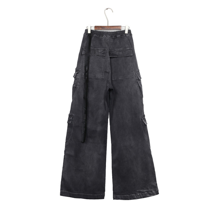 1:1 quality version Washed Workwear Big Pocket Wide Leg Jeans 2 colors 29214046