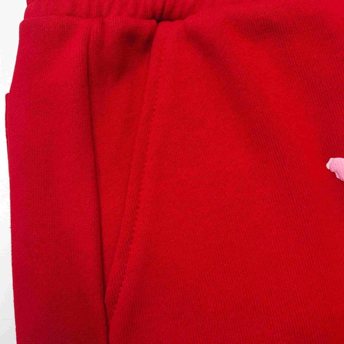 [Big & Tall for weights up to 220 lbs]1:1 quality version 555 Bright Red Zip Up Hoodie & Shorts Set 29204989