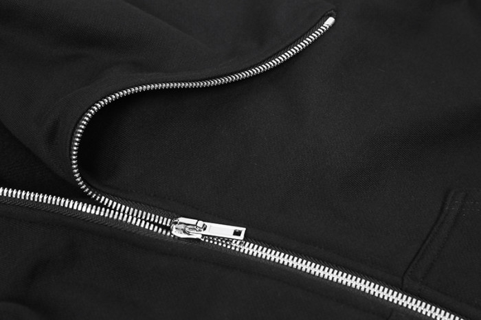 1:1 quality version Small Label Streamer Diagonal Zip Wizard Hoodie 2 colors 29214048