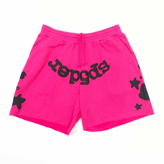 [Big & Tall for weights up to 220 lbs]1:1 quality version Black Star Magenta Zip Up Hoodie & Shorts Set 29204990