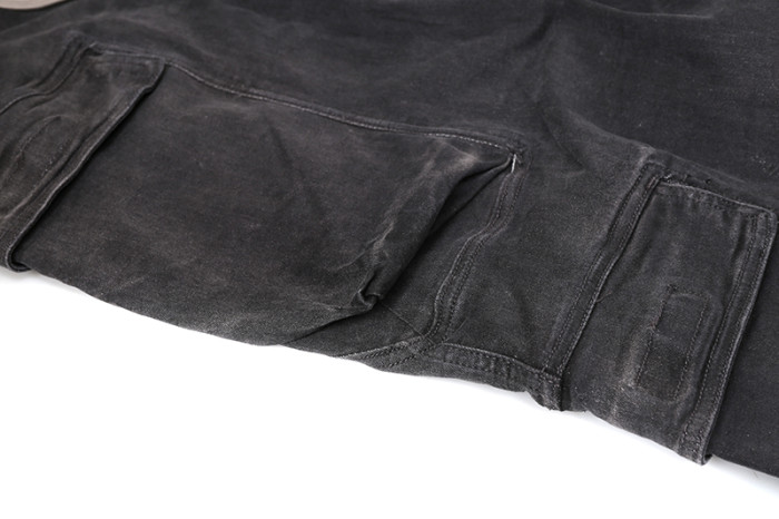 1:1 quality version Washed Workwear Big Pocket Wide Leg Jeans 2 colors 29214046