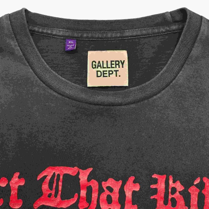 [Big & Tall for weights up to 220 lbs]1:1 quality version Skull Castle Black Print Washed Tee 29213964