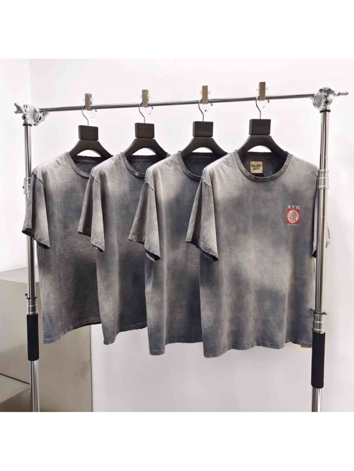 [Big & Tall for weights up to 220 lbs]1:1 quality version Bullseye ATK Gray Print Washed Tee 29213962