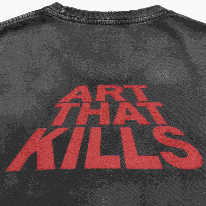 [Big & Tall for weights up to 220 lbs]1:1 quality version Skull Pirate Black Print Washed Tee 29213965